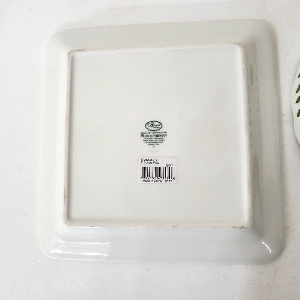 Portmeirion Botanic Garden Heart & Square Dishes - Picture 6 of 7